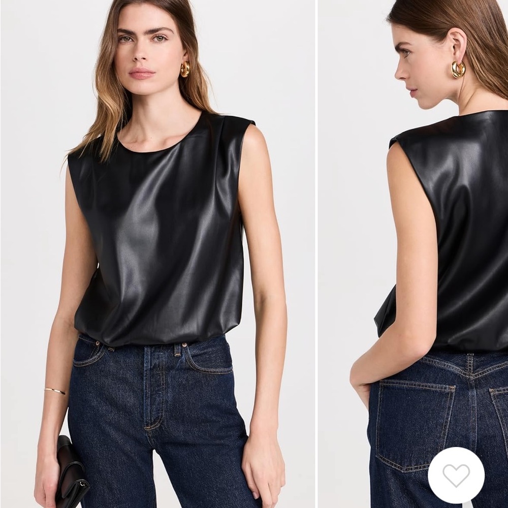 Joe’s Jeans Vegan Leather Sleeveless Top